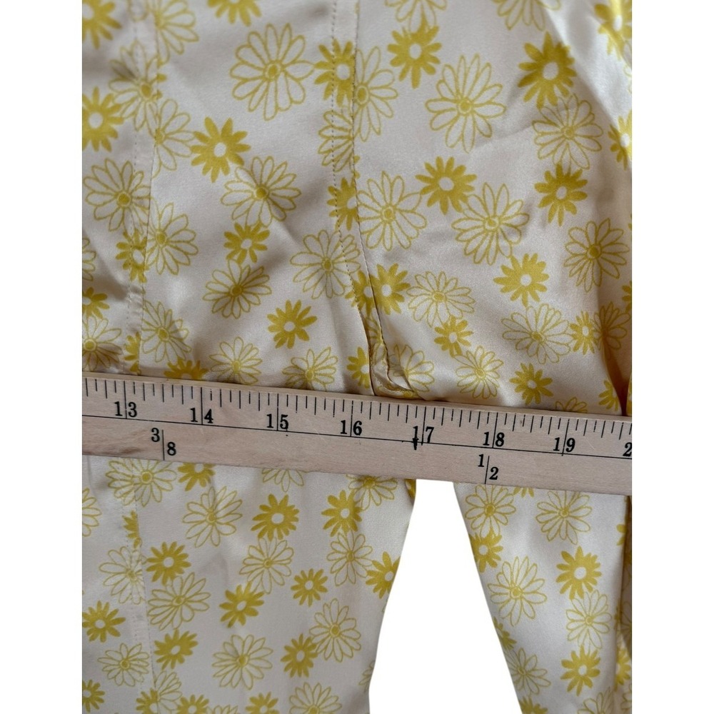 Dolce and Gabbana Silk Button Up Women's Size 40 Small Yellow Floral Top NWT - Picture 8 of 9